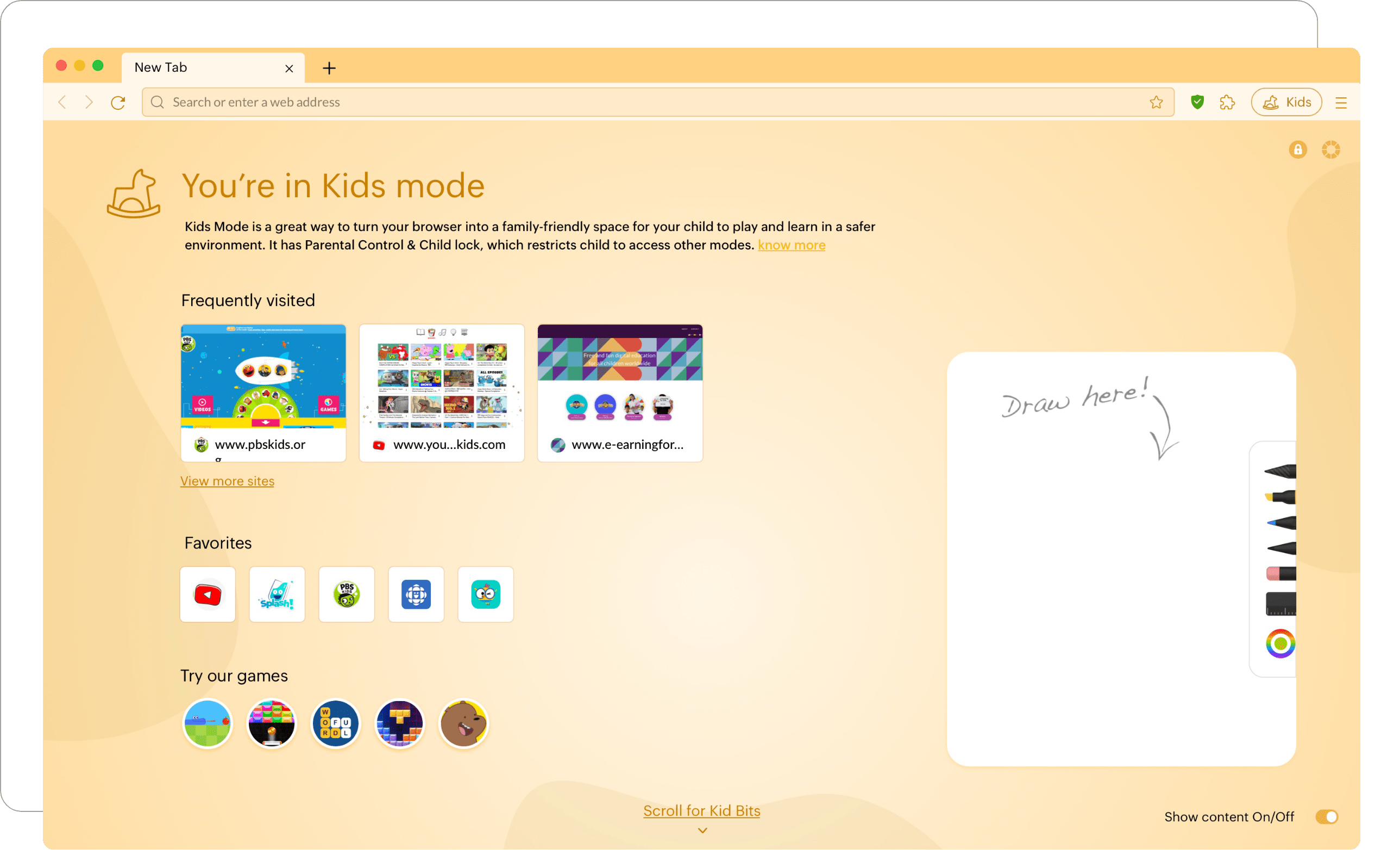 Kids Mode